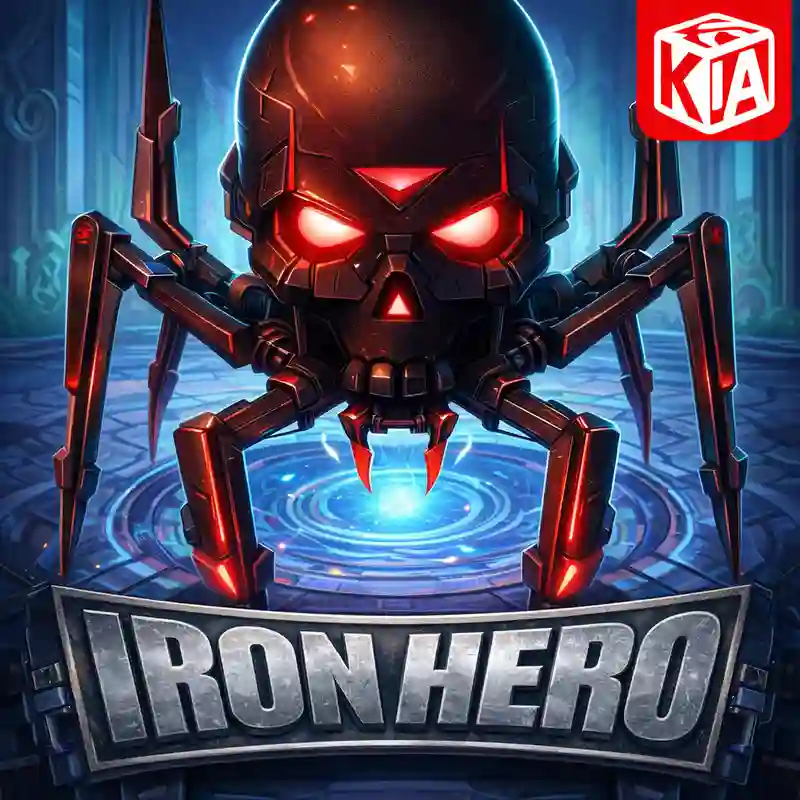 Iron Hero casino slot game interface